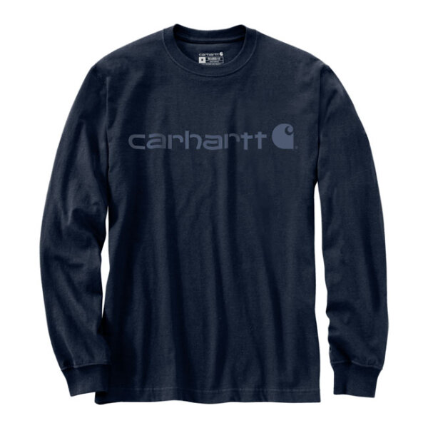 Carhartt Dearborn Logo long sleeve navy Size S