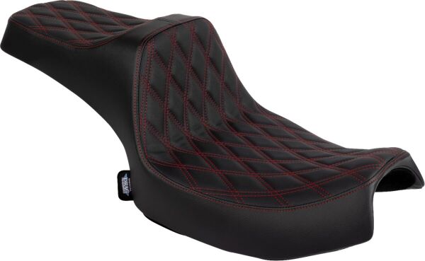 Seat Pred.3 2-up Dd Red Vinyl