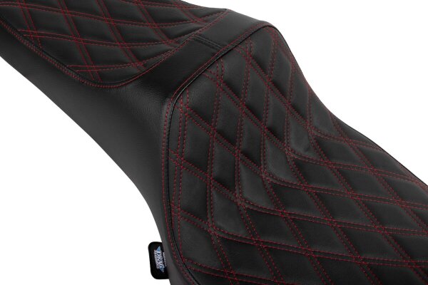 Seat Pred.3 2-up Dd Red Vinyl
