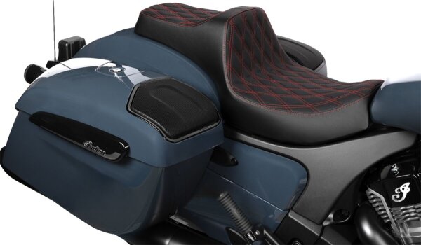 Seat Pred.3 2-up Dd Red Vinyl