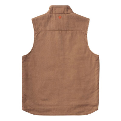 WCC Sherpa Lined Canvas Workvest brown Size M