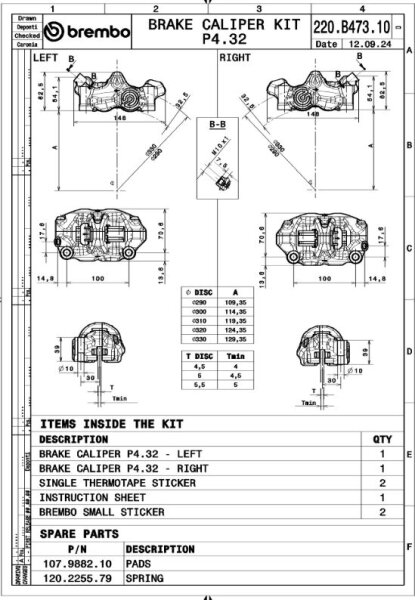 Calipers Upgrade P.484 CafÈ Ra
