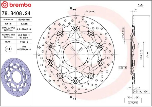 Brake Disc Float Fr