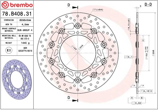 Brake Disc Float Fr