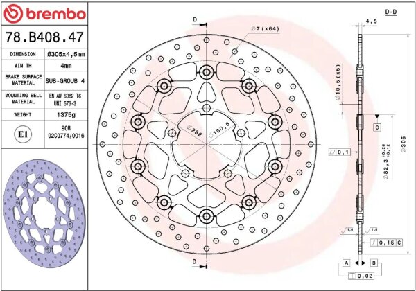 Brake Disc Float Fr
