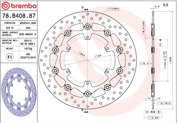 Brake Disc Float Fr