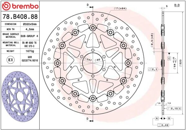 Brake Disc Float Fr