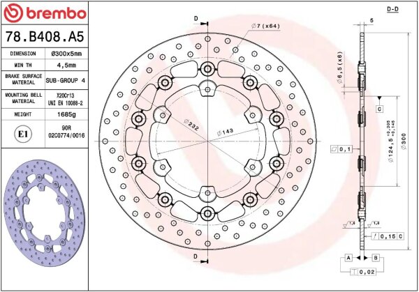 Brake Disc Float Fr