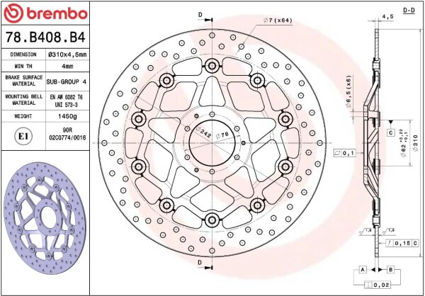 Brake Disc Float Fr