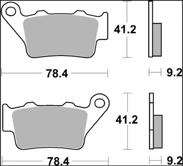Brake Pad Sd Sint Rr