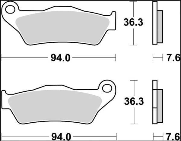 Brake Pad La Sint Fr/rr
