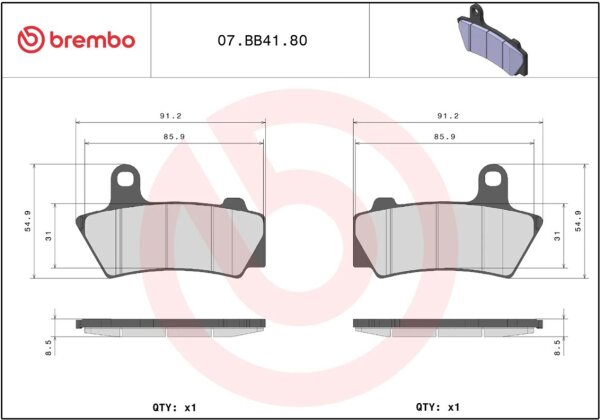 Brake Pad Ge Sint Rr