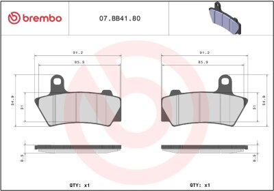 Brake Pad Ge Sint Rr