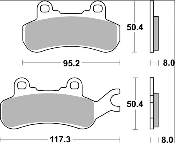 Brake Pad Sx Sint Fr/rr