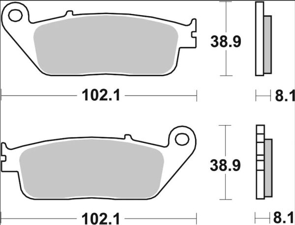 Brake Pad Sa Sint Fr/rr
