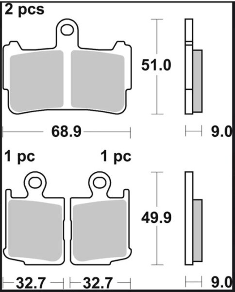 Brake Pad Sa Sint Fr