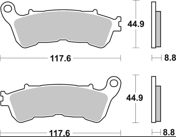 Brake Pad La Sint Fr/rr