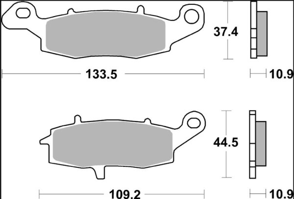 Brake Pad Sp Sint Rr