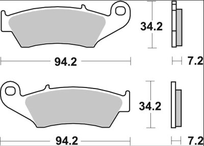 Brake Pad Sx Sint Fr