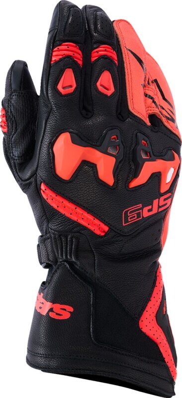 Glove Sp-9 Black/red Fluo Xl