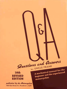 Uncle Franks 1959 Q&A Motorcycle Manual (FR)