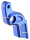 Ricks Shift Arm Exten. Blue ME17-Up (FR)