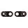 Ricks\\\\s Motorcycles, Indicator bracket front for Atto. Black