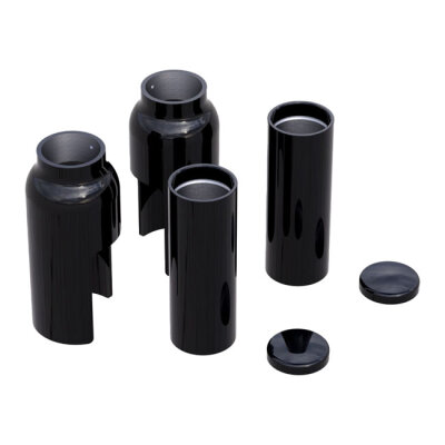 Rick\\\\s Motorcycles, Fork Cover kit, 6-piece. Black