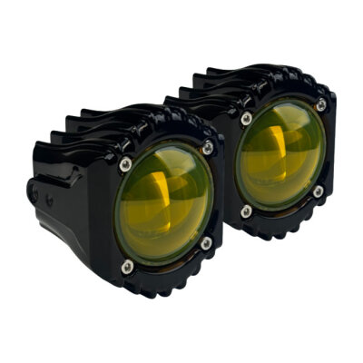 Custom Dynamics, Shark Demon LED Fog Lights. Yellow