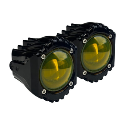 Custom Dynamics, Shark Demon LED Fog Lights. Yellow