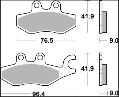 Brake Pad Xs Sint Fr/rr