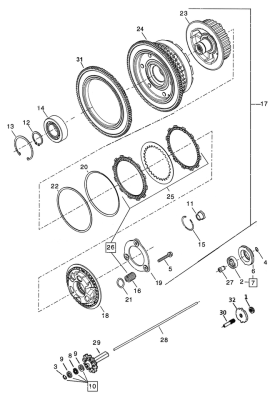 GZP Clutch pressure plate FLH/T17-Up (GB)
