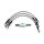 MCS by Goodridge brake line front, stainless clear coated