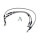 MCS by Goodridge brake line front, stainless clear coated