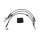 MCS by Goodridge brake line front, stainless clear coated