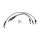 MCS by Goodridge brake line front, stainless clear coated