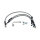 MCS by Goodridge brake line front, stainless clear coated