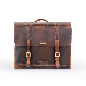 Trip Machine, Legacy Saddlebag set. Cognac