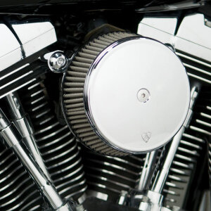 Arlen Ness, Stage 1 Big Sucker air cleaner. Smooth chrome