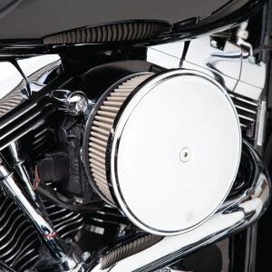 Arlen Ness, Stage 2 Big Sucker air cleaner. Smooth chrome
