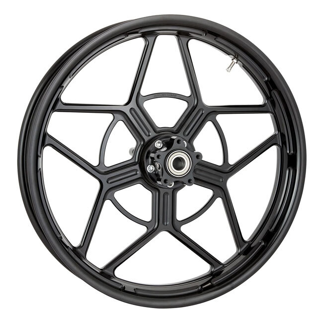 Arlen Ness, Speed 5 rim 19 X 3.25. Front. Black