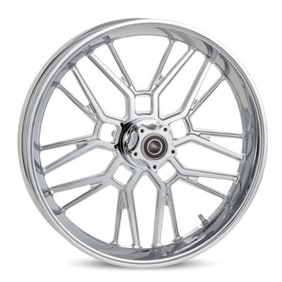 Arlen Ness, rim Split Spoke 21 x 5.5"""". Front. Chrome
