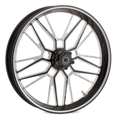 Arlen Ness, rim Split Spoke 18 x 5.5"""". Front/Rear. Black CC