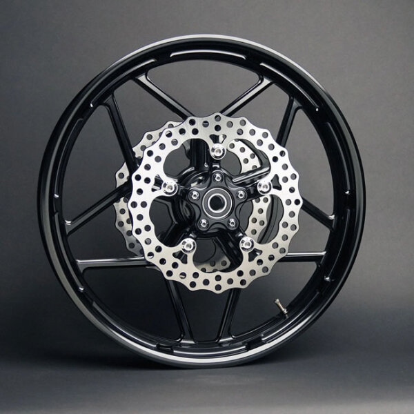 Arlen Ness, Speed 5 rim 18 x 5.5"""". Front/Rear. Black