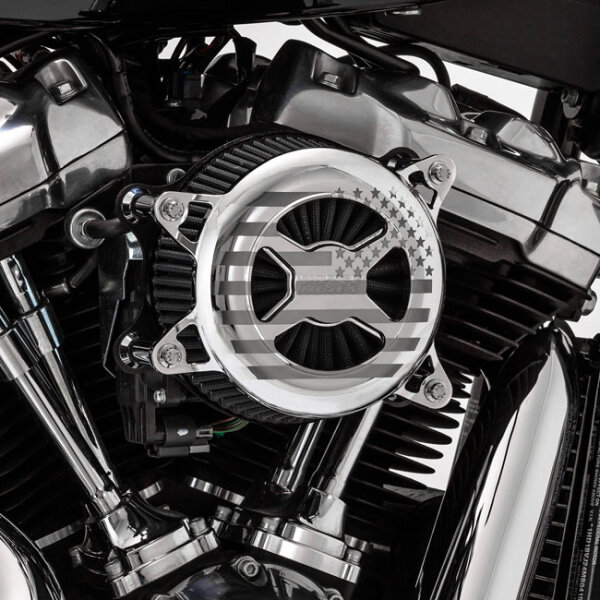 Vance & Hines, VO2 America air cleaner assembly. Chrome