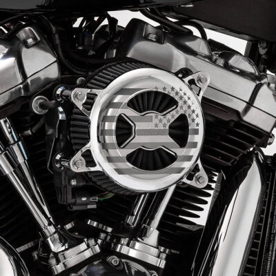 Vance & Hines, VO2 America air cleaner assembly. Chrome