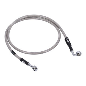 MCS by Goodridge brake line front, stainless clear coated