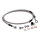 MCS by Goodridge brake line front, stainless clear coated