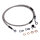 MCS by Goodridge brake line front, stainless clear coated
