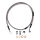 MCS by Goodridge brake line front, stainless clear coated